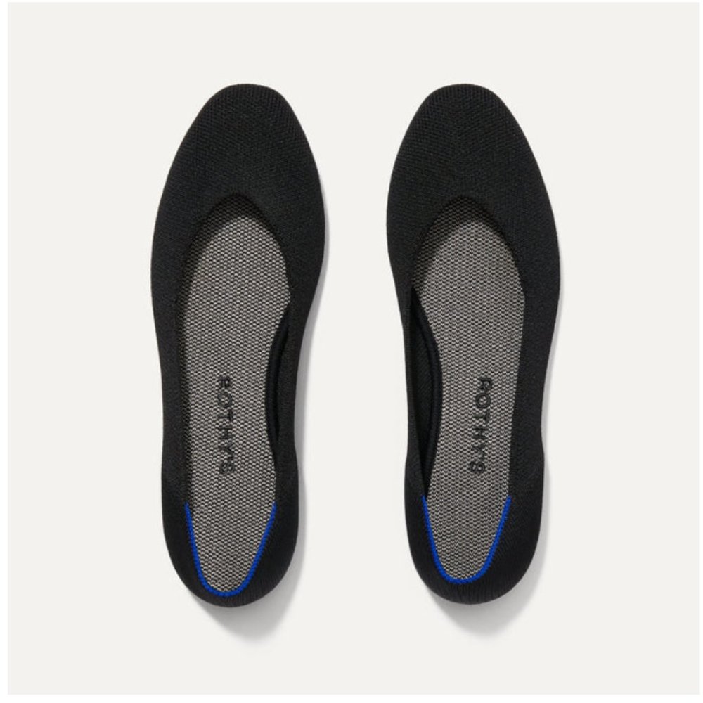 Rothy's The Square Black Flats Size 8.5